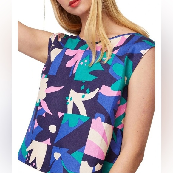 PRINCESS HIGHWAY Linen blend Suki Sleeveless Cropped Blouse Top - Picture 7 of 14